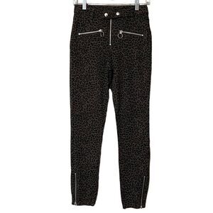 BLANKNYC Pants Women’s 27 Leopard Animal Print Moto Skinny Biker Street Punk NWT